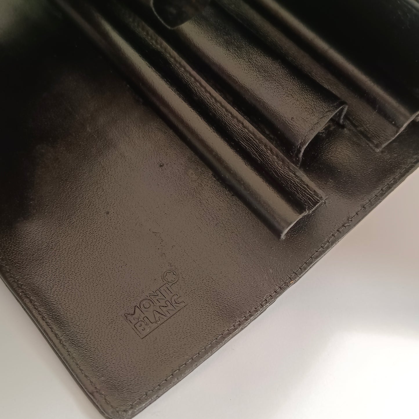 Montblanc Meisterstuck 147 Traveller Black Leather Pouch For Fountain Pen