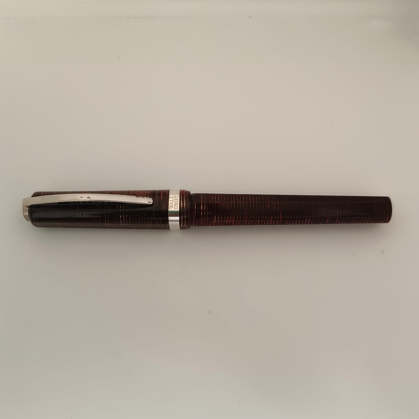 Visconti Wall Street Red Pearl Celluloid Fountain Pen