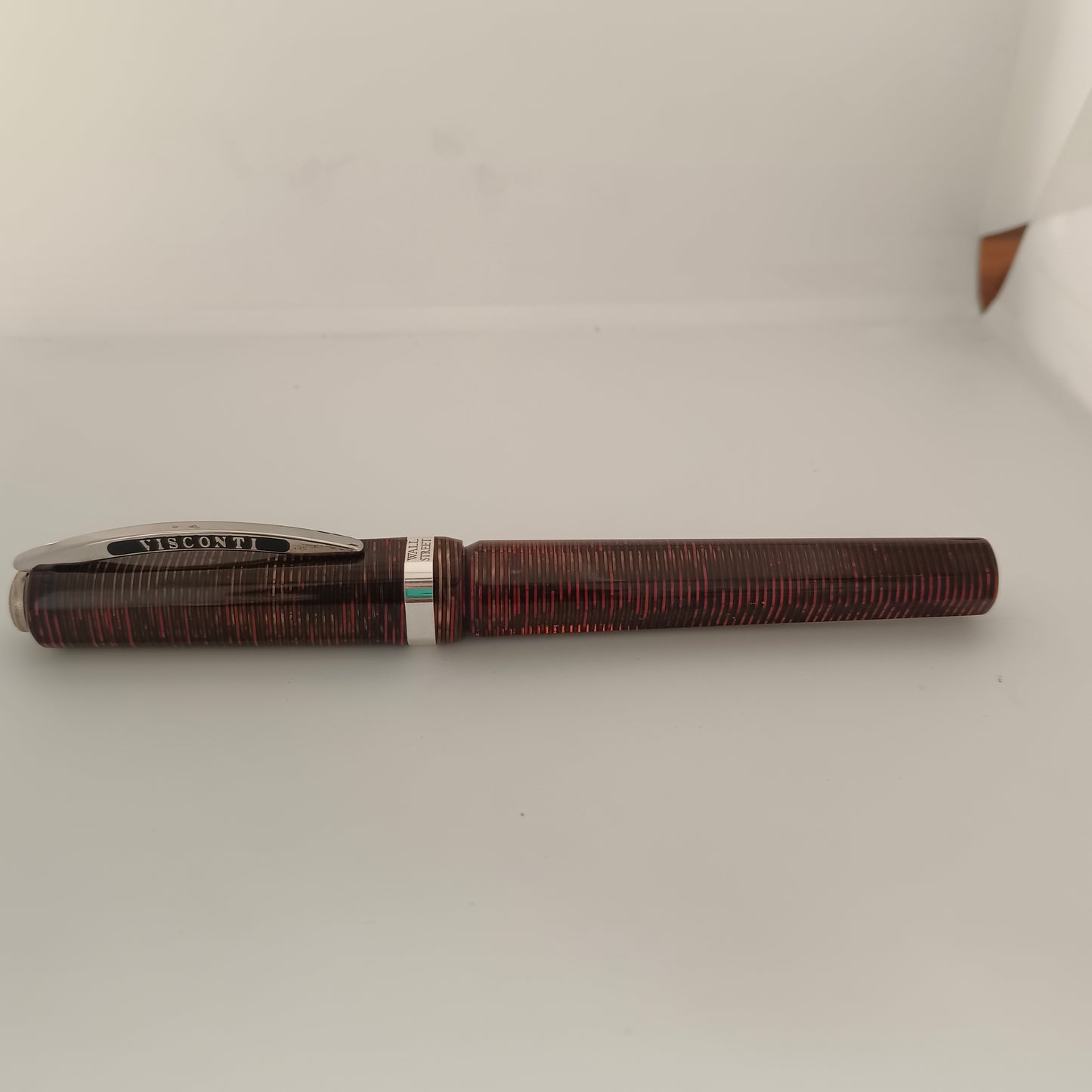 Visconti Wall Street Red Pearl Celluloid Fountain Pen