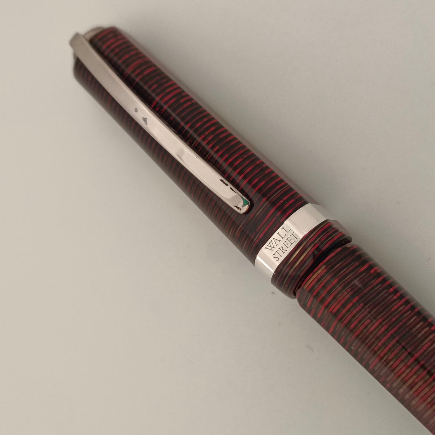 Visconti Wall Street Red Pearl Celluloid Fountain Pen