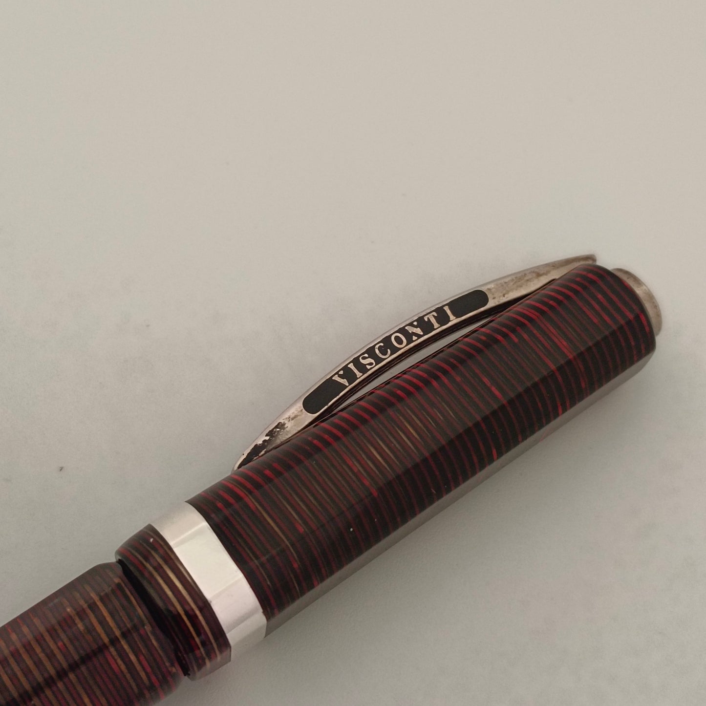 Visconti Wall Street Red Pearl Celluloid Fountain Pen