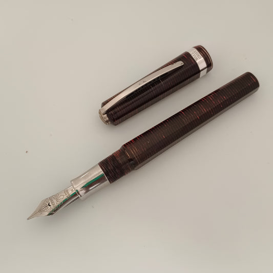 Visconti Wall Street Red Pearl Celluloid Fountain Pen