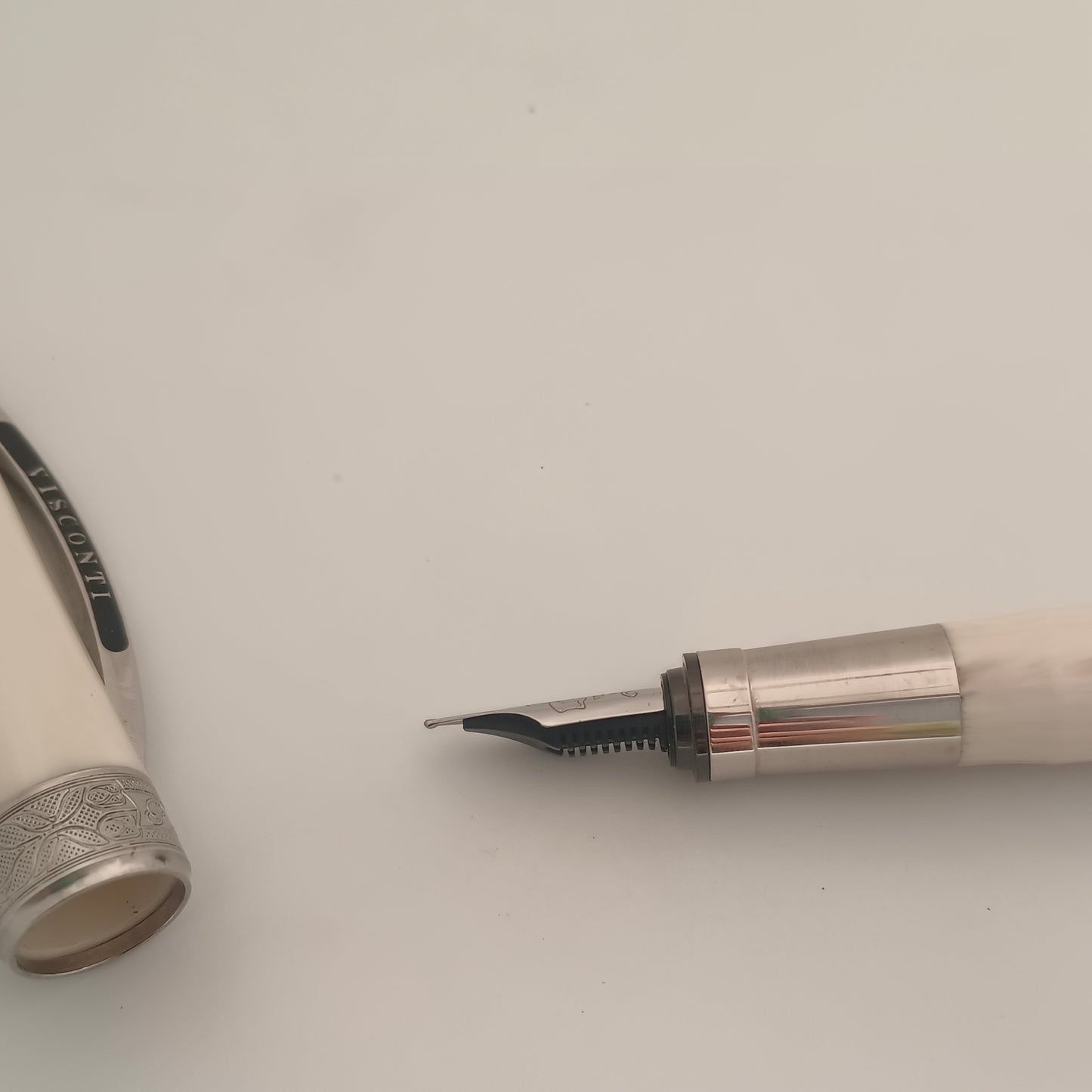 Visconti Rembrandt Ivory Steel Fine Nib Fountain Pen