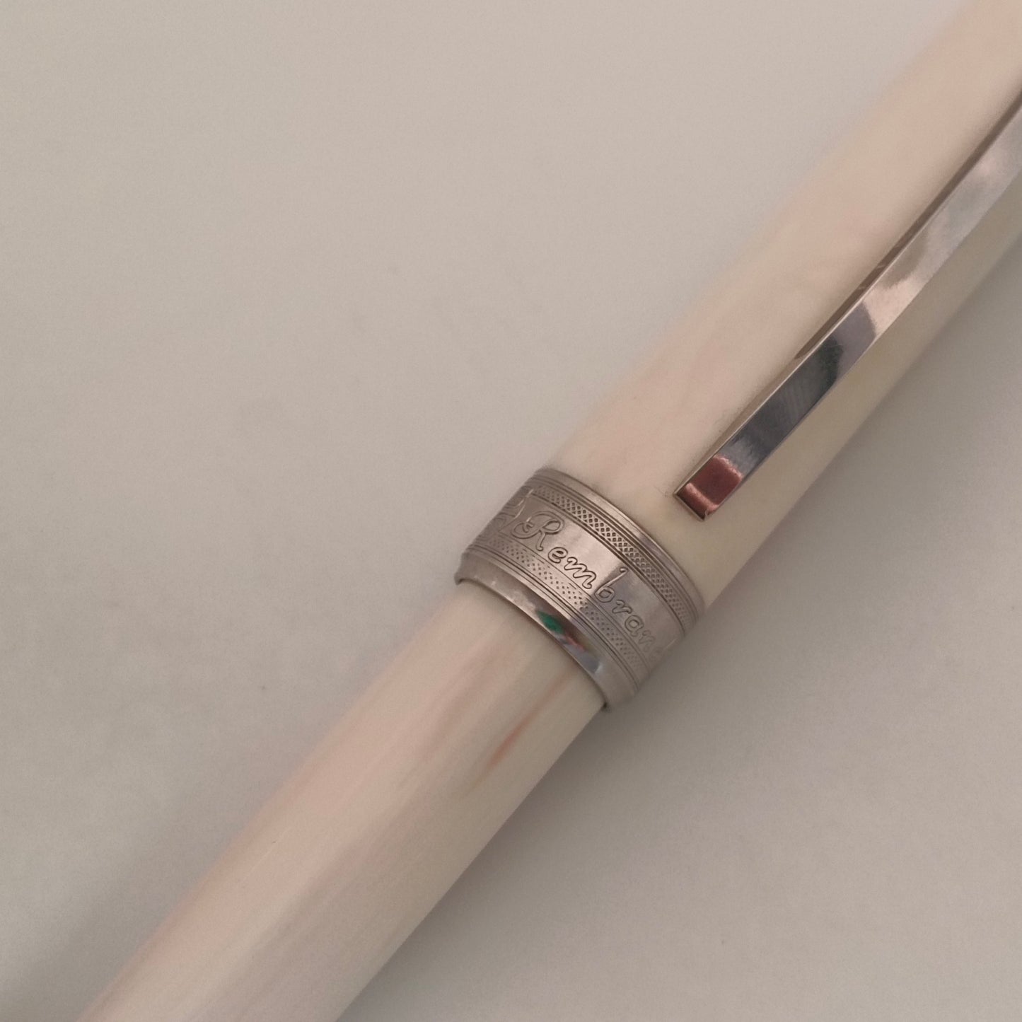 Visconti Rembrandt Ivory Steel Fine Nib Fountain Pen