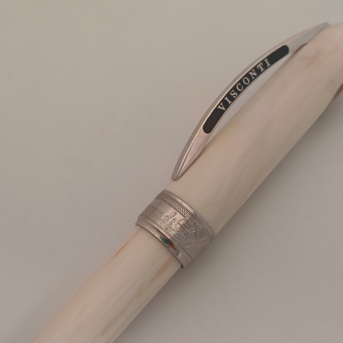 Visconti Rembrandt Ivory Steel Fine Nib Fountain Pen