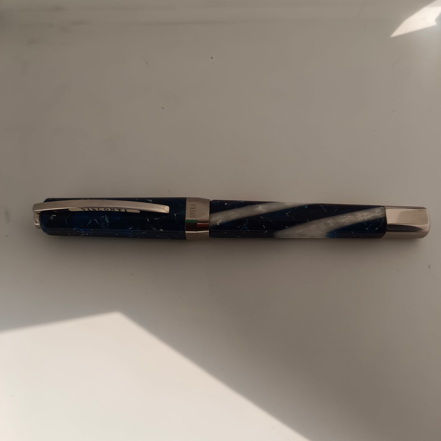 Visconti Opera Elements Blue Water Rollerball Pen - Made in Italy