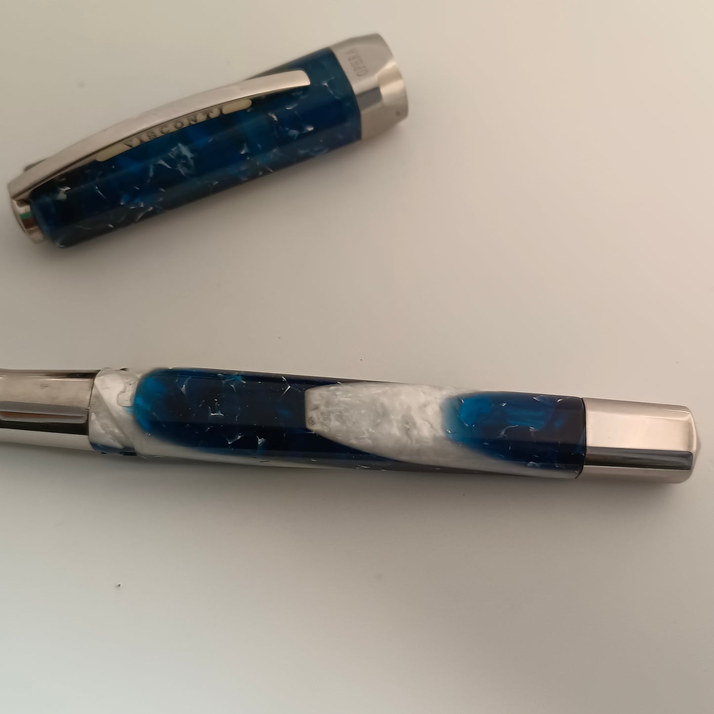 Visconti Opera Elements Blue Water Rollerball Pen - Made in Italy