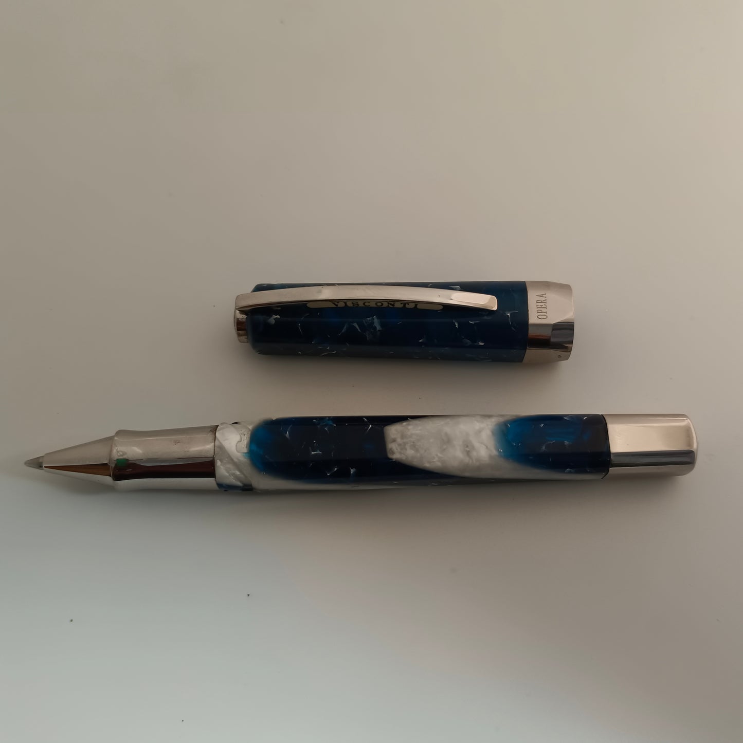 Visconti Opera Elements Blue Water Rollerball Pen - Made in Italy