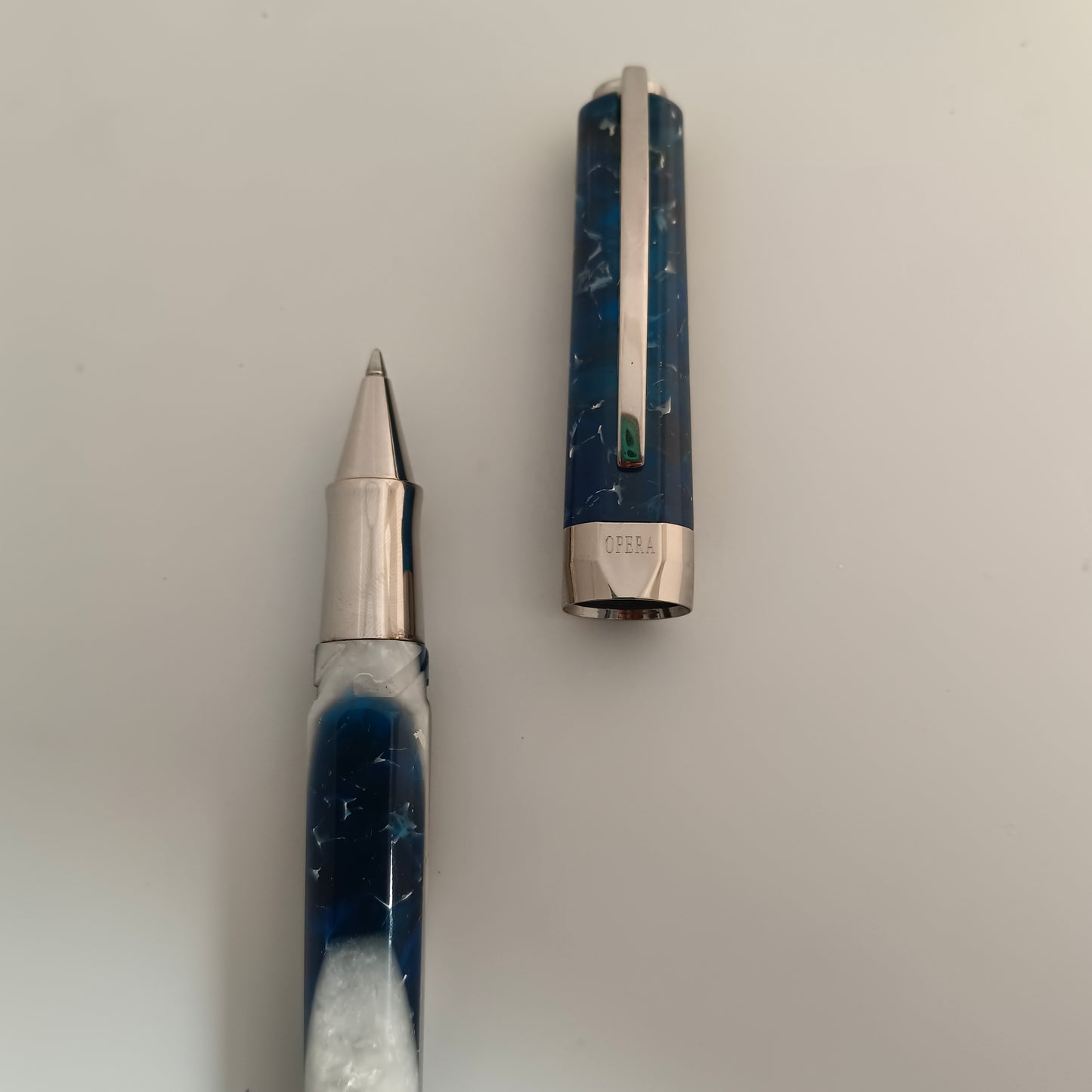 Visconti Opera Elements Blue Water Rollerball Pen - Made in Italy