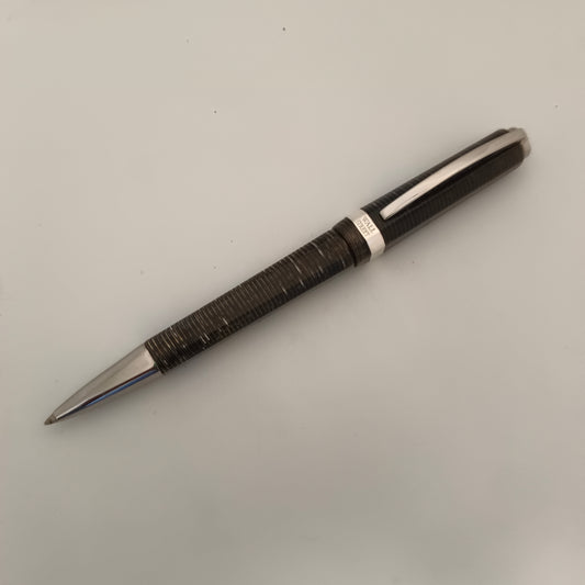Visconti Wall Street Silver Pearl Grey Celluloid Ballpoint Pen