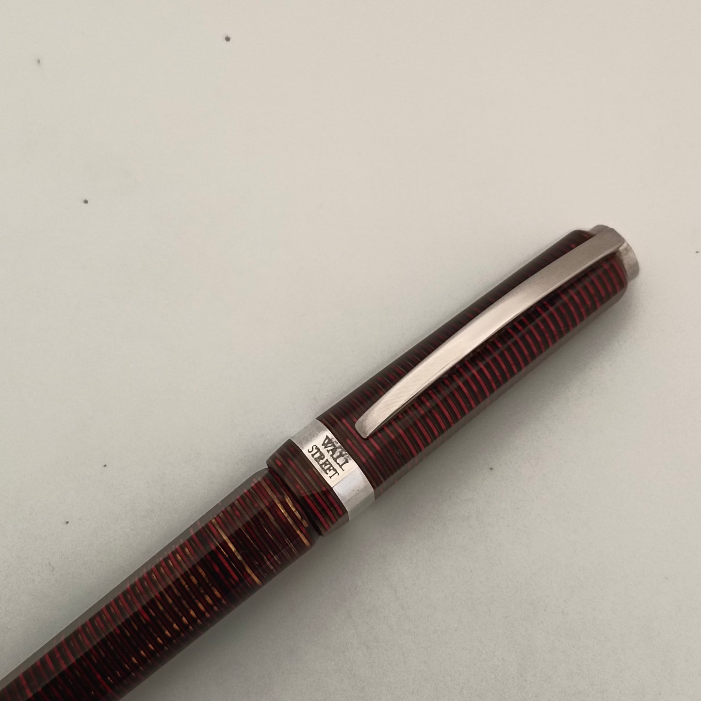 Visconti Wall Street Pearl Red Celluloid Ballpoint Pen