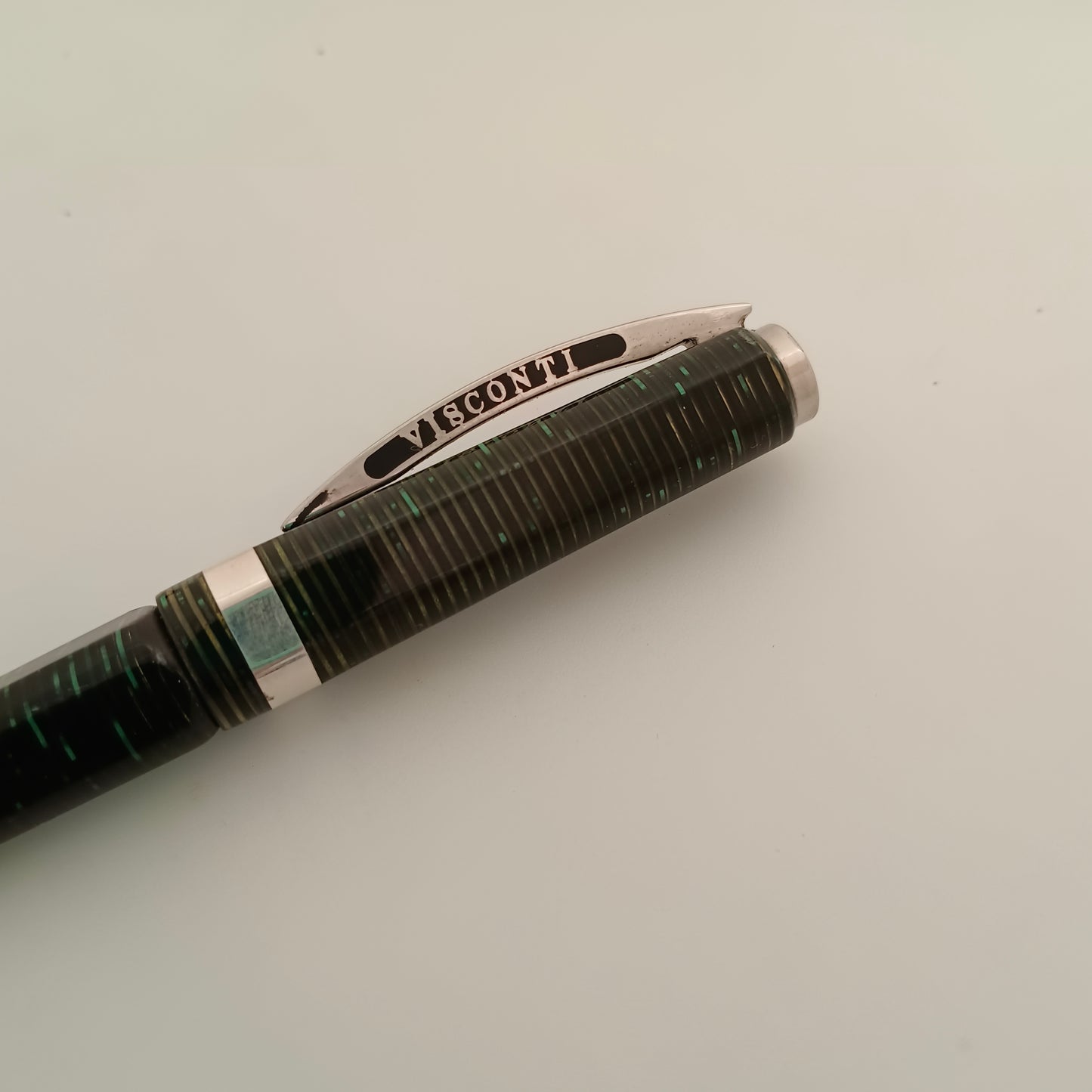 Visconti Wall Street Pearl Green Celluloid Ballpoint Pen