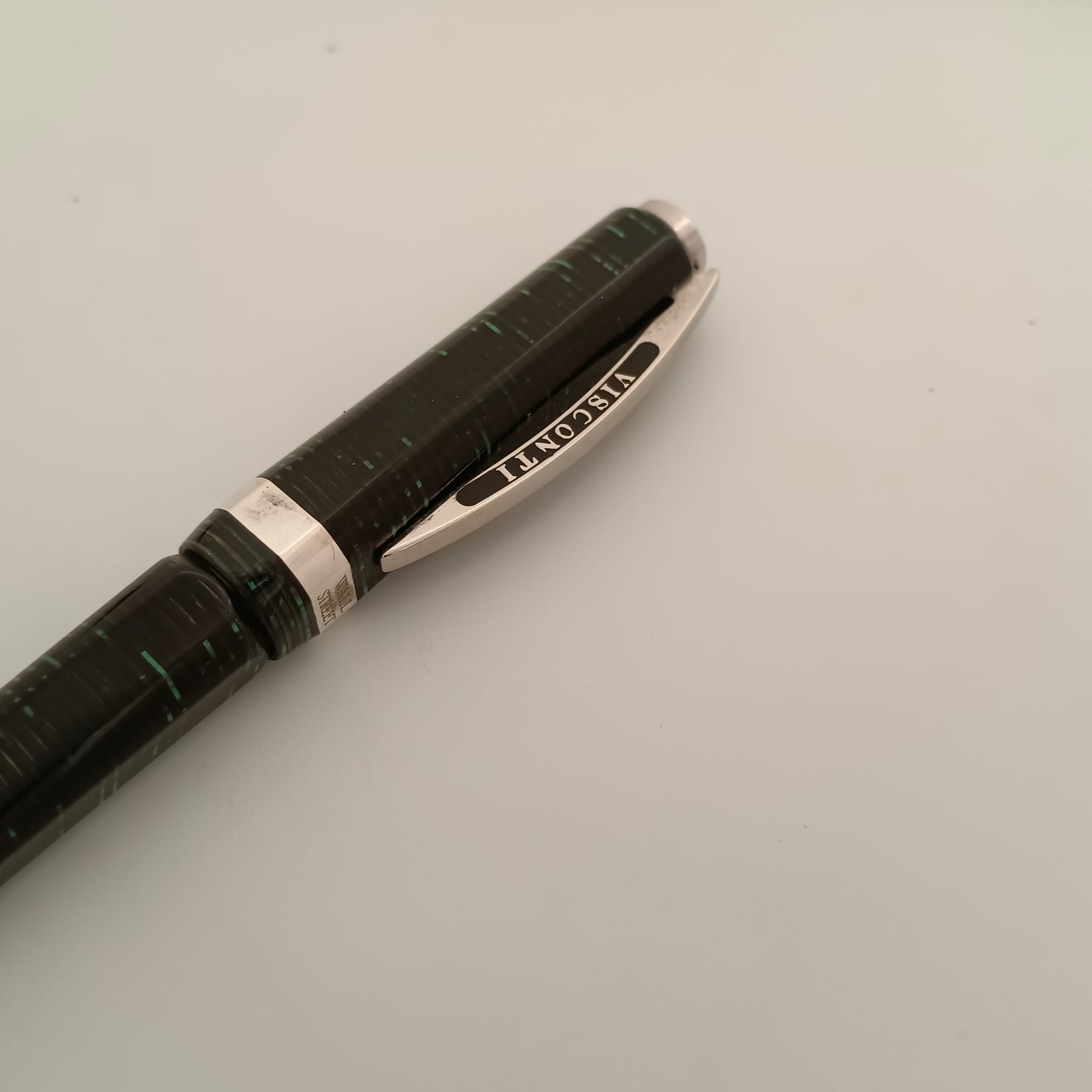 Visconti Wall Street Pearl Green Celluloid Ballpoint Pen