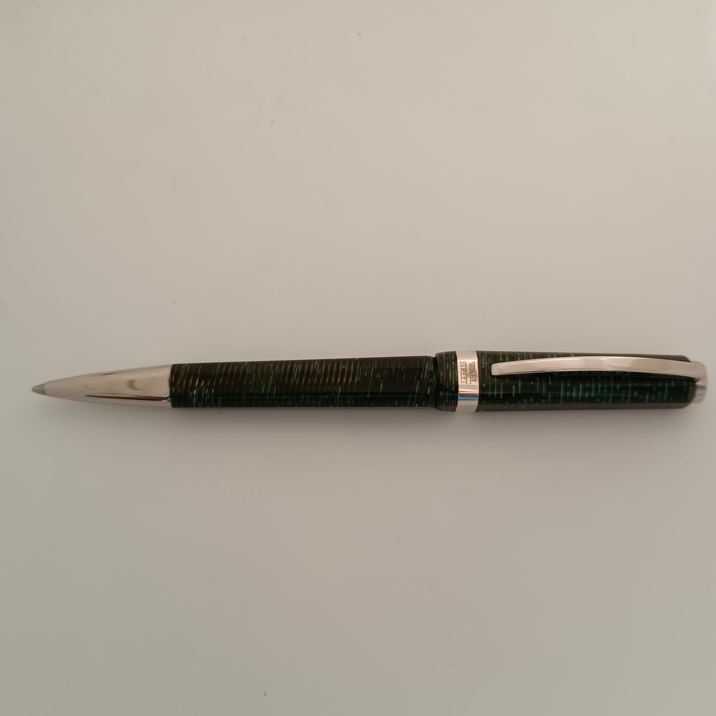 Visconti Wall Street Pearl Green Celluloid Ballpoint Pen