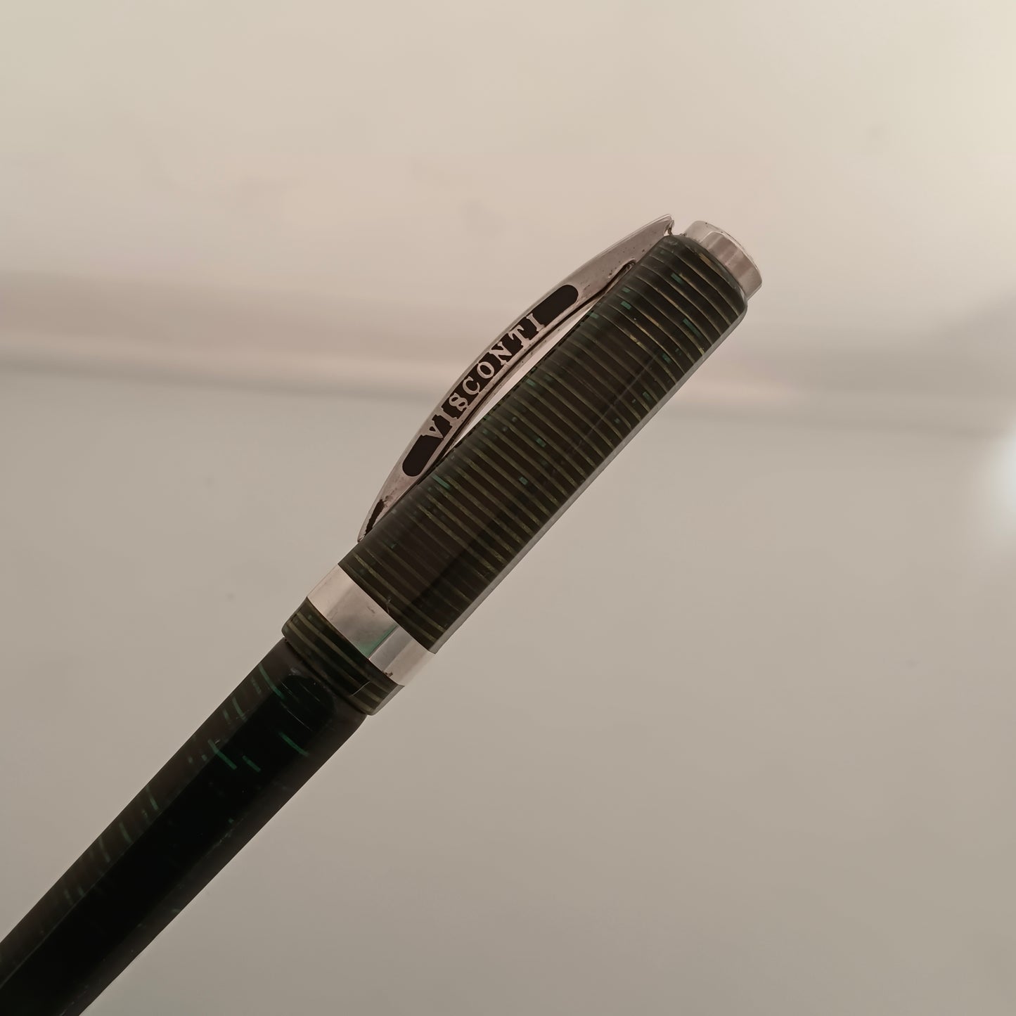 Visconti Wall Street Pearl Green Celluloid Ballpoint Pen