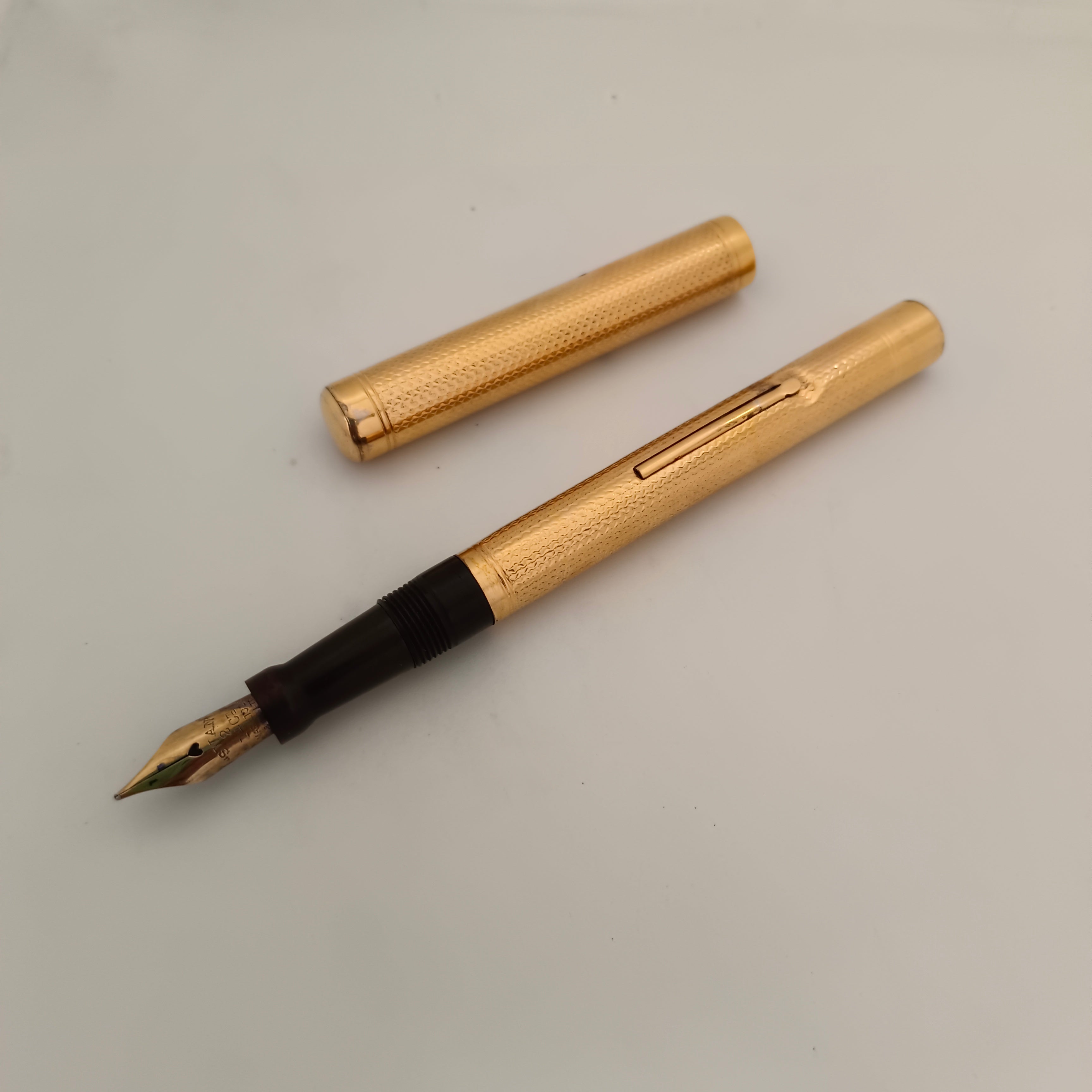 Mabie Todd Swan Self Filling Pen 14Kゴールド Vintage Swan Mabie Todd Lever Filler Gold Filled Fountain Pen