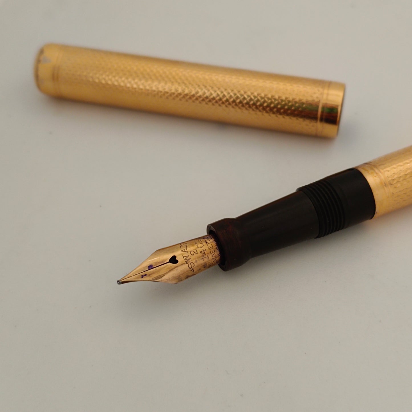 Vintage Swan Mabie Todd Lever Filler Gold Filled Fountain Pen