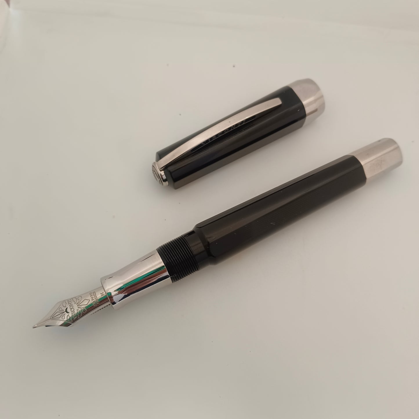 Visconti Black Guilloche Opera Master Fountain Pen
