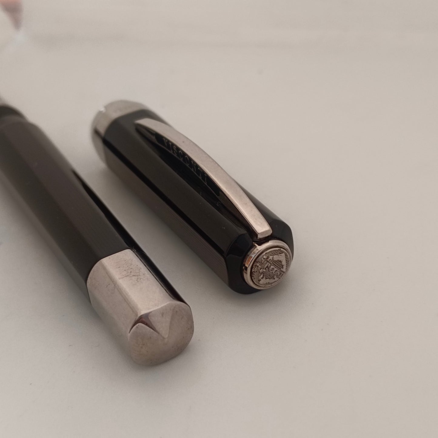 Visconti Black Guilloche Opera Master Fountain Pen