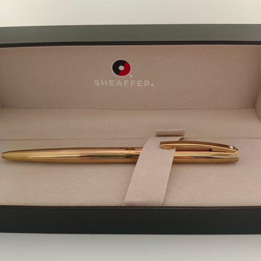 Sheaffer Sagaris 9474 Fluted Gold Ballpoint Pen