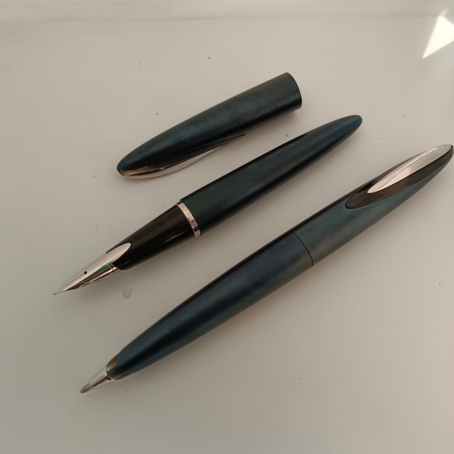 Cross verve Selenium Blue Pen Set - Fountain & ballpen
