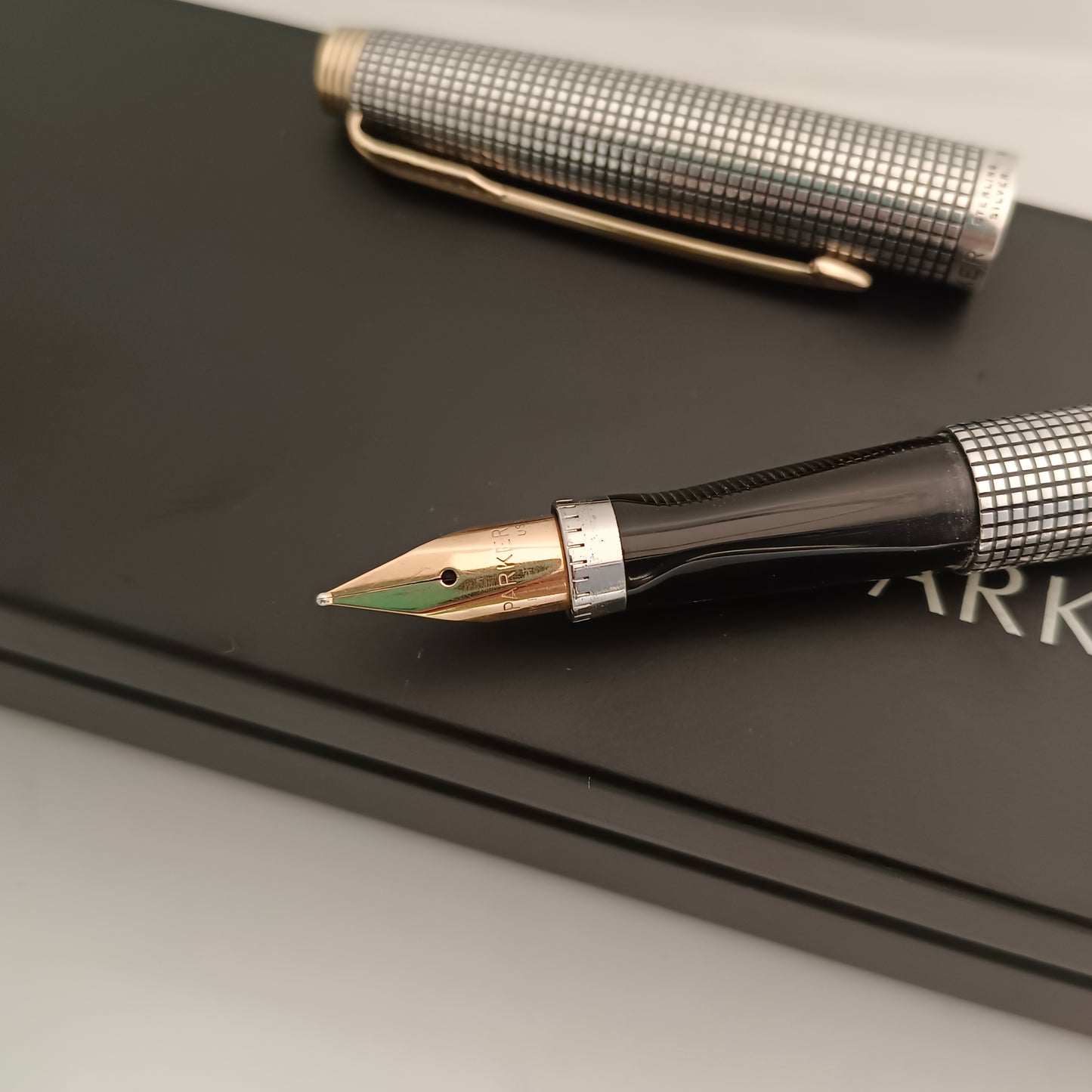 Parker 75 Cisele Fountain Pen with Sterling Silver Made in USA