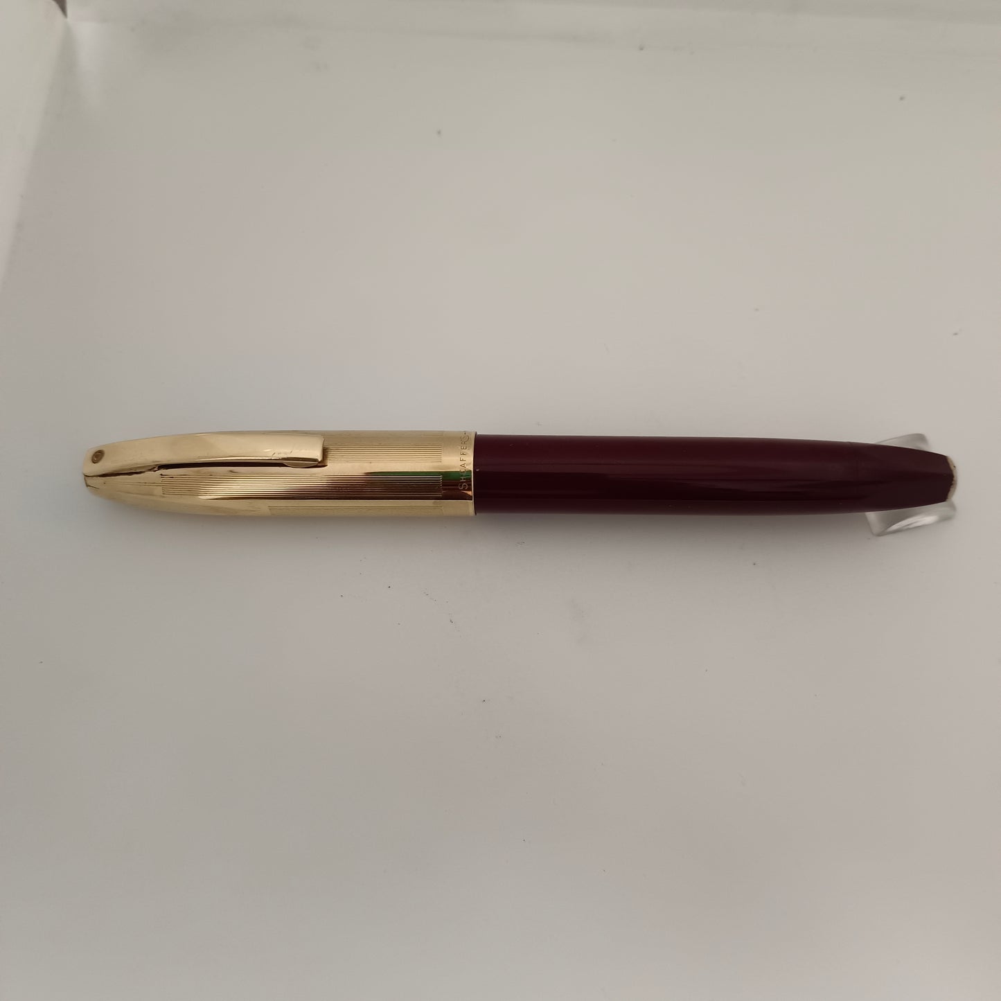 Sheaffer PFM V Burgundy Fountain Pen Made in USA