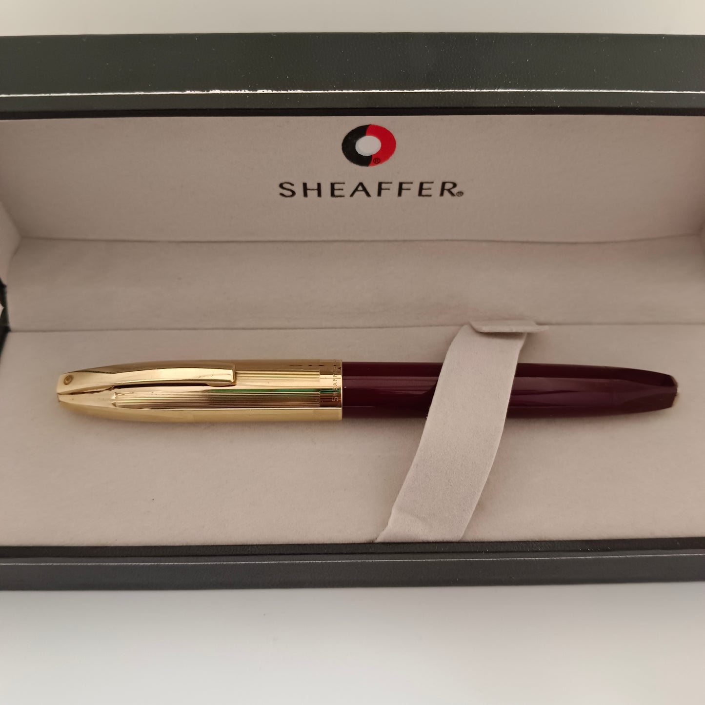 Sheaffer PFM V Burgundy Fountain Pen Made in USA