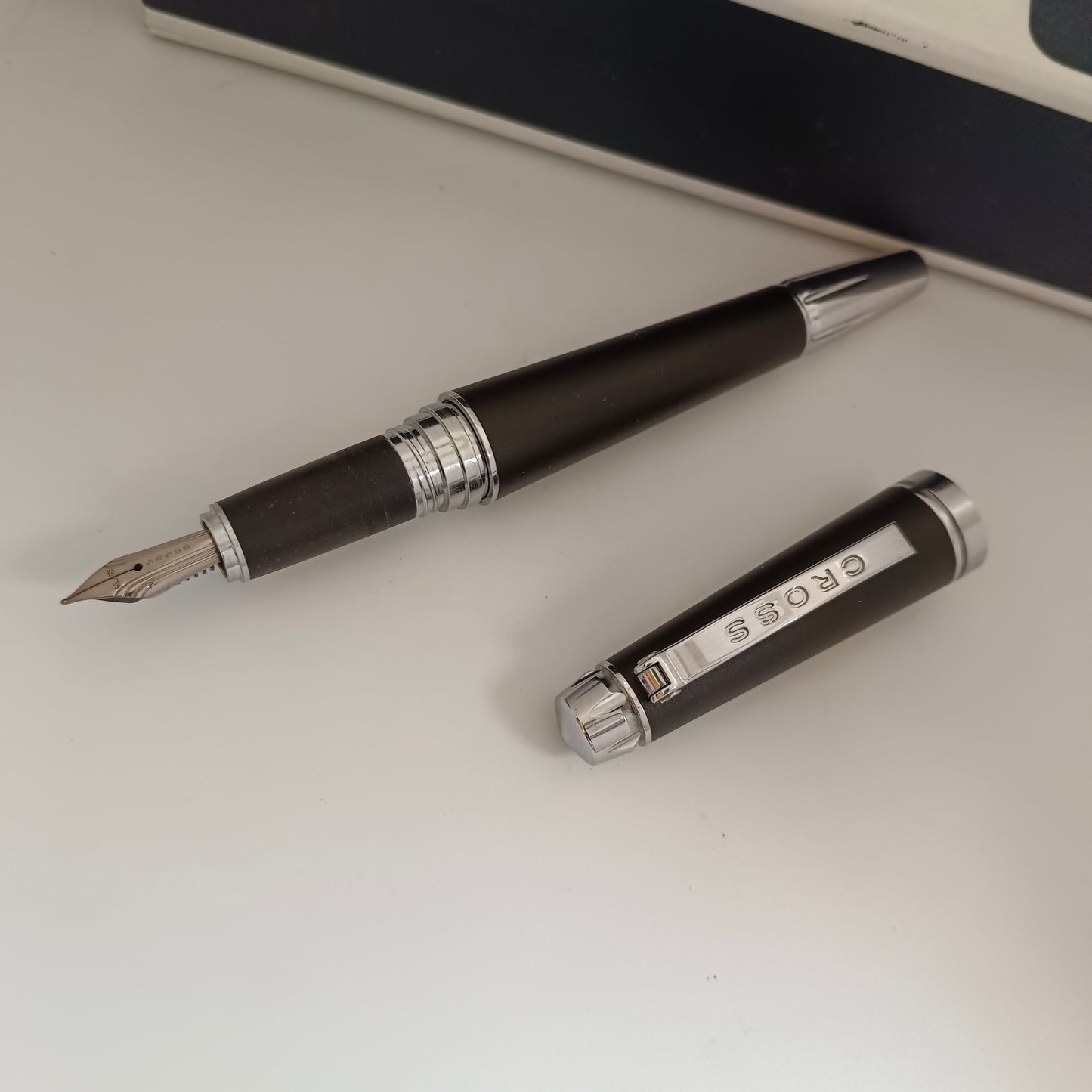 Cross C Series Performance Black/Silver Plated Fountain Pen