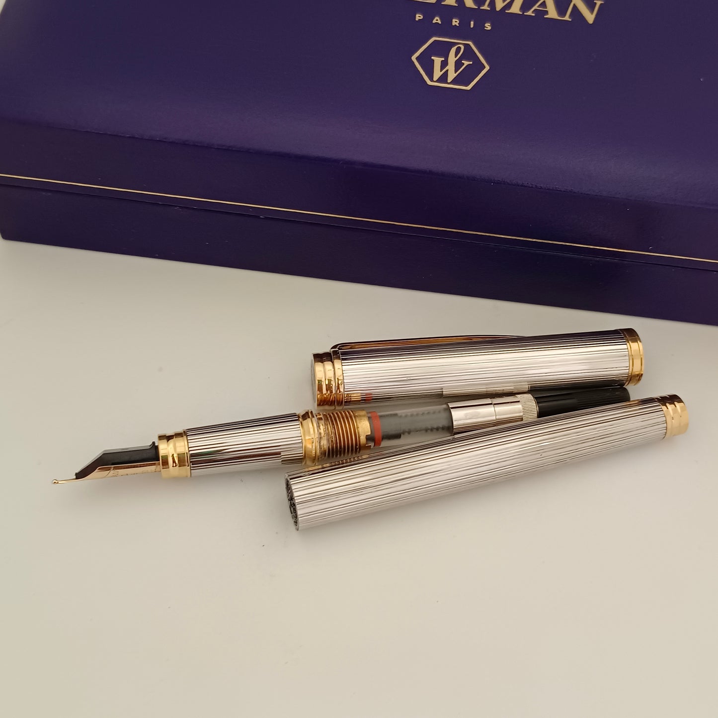 Waterman Le man 200 Sterling Silver Fountain Pen - GT