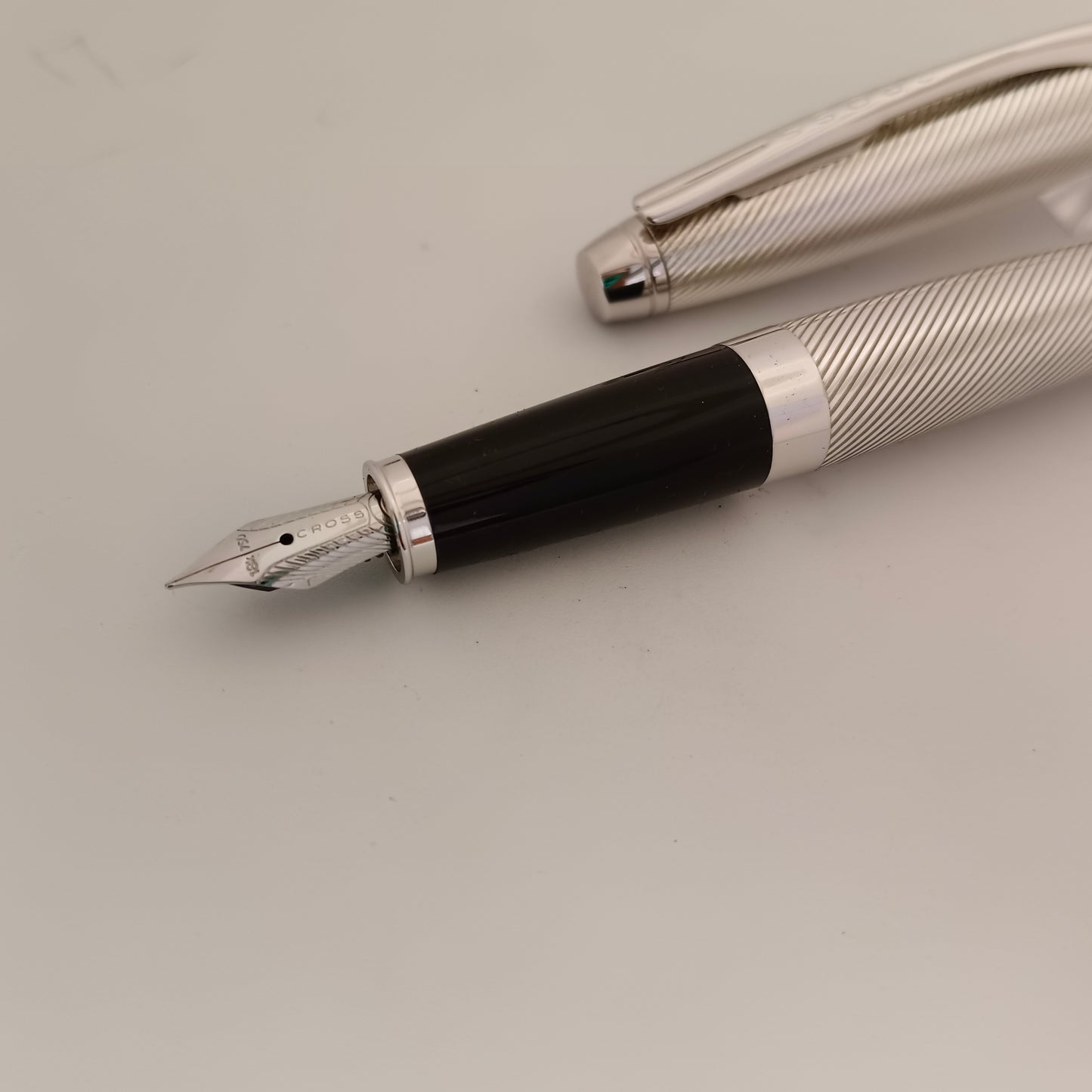 Cross Apogee Sterling Silver With Platinum Fountain Pen