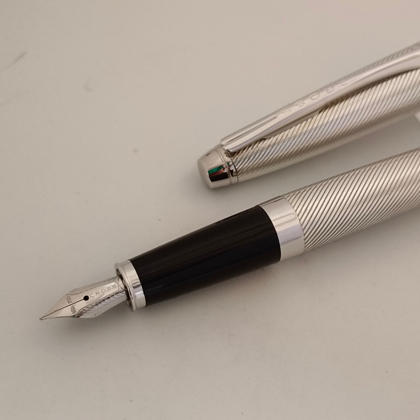 Cross Apogee Sterling Silver With Platinum Fountain Pen