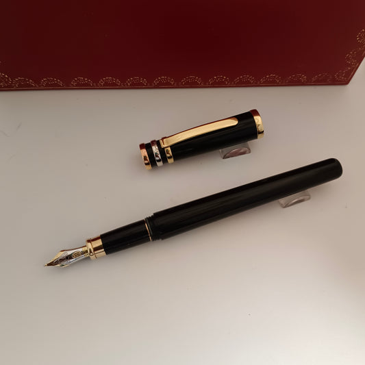 Cartier Must Trinity Black Lacquer Fountain Pen