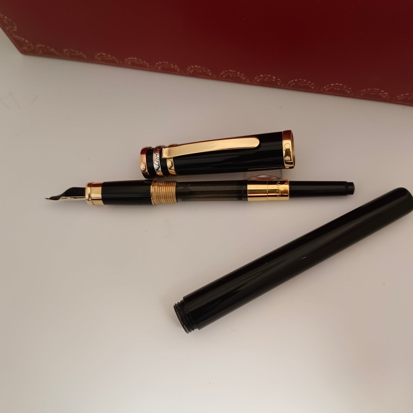 Cartier Must Trinity Black Lacquer Fountain Pen