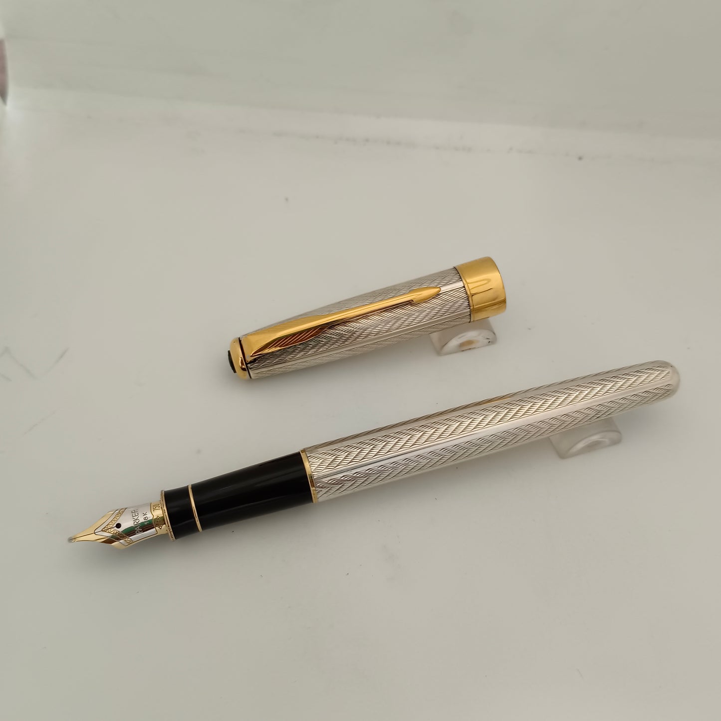 Parker Sonnet Fougere Sterling Silver Fountain Pen