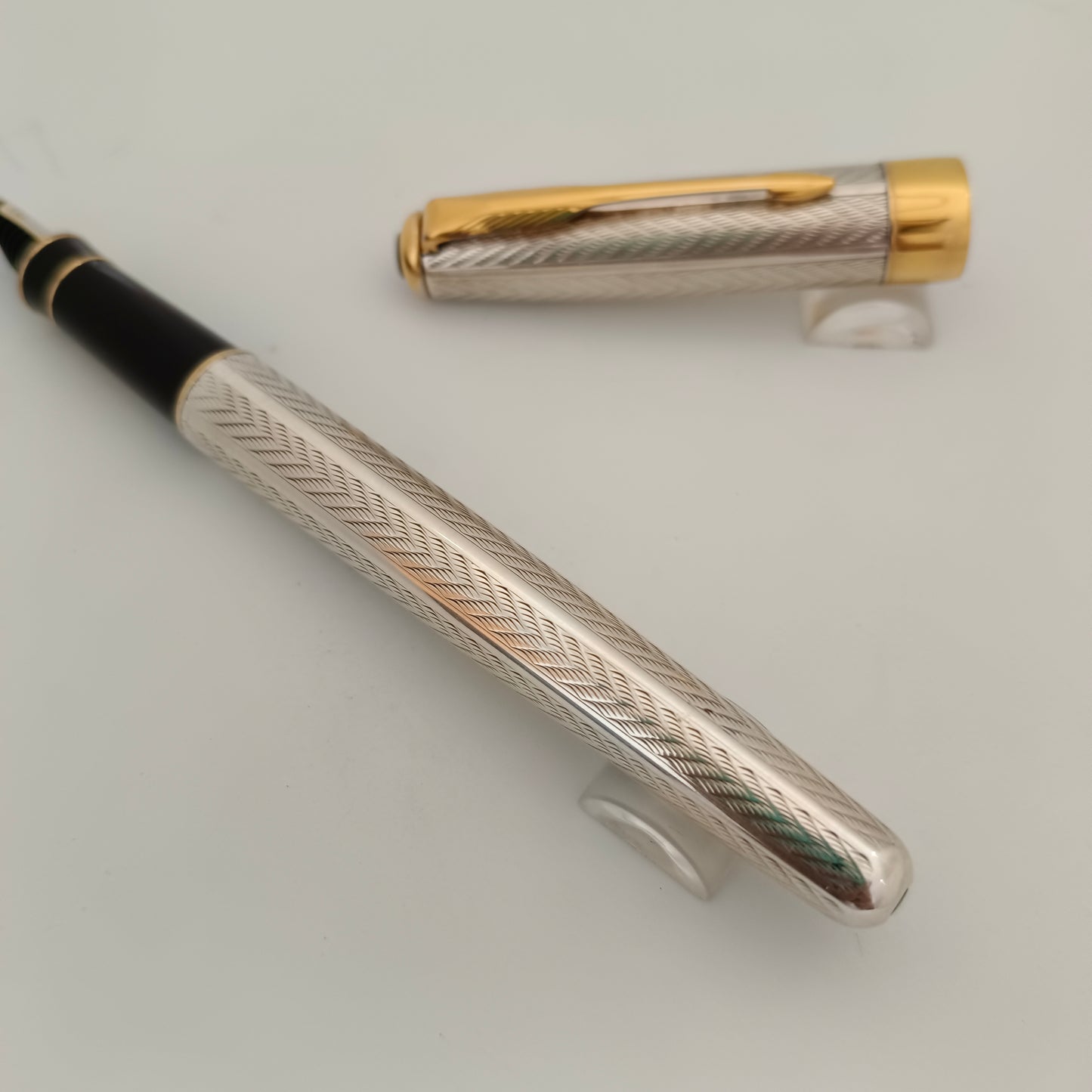 Parker Sonnet Fougere Sterling Silver Fountain Pen