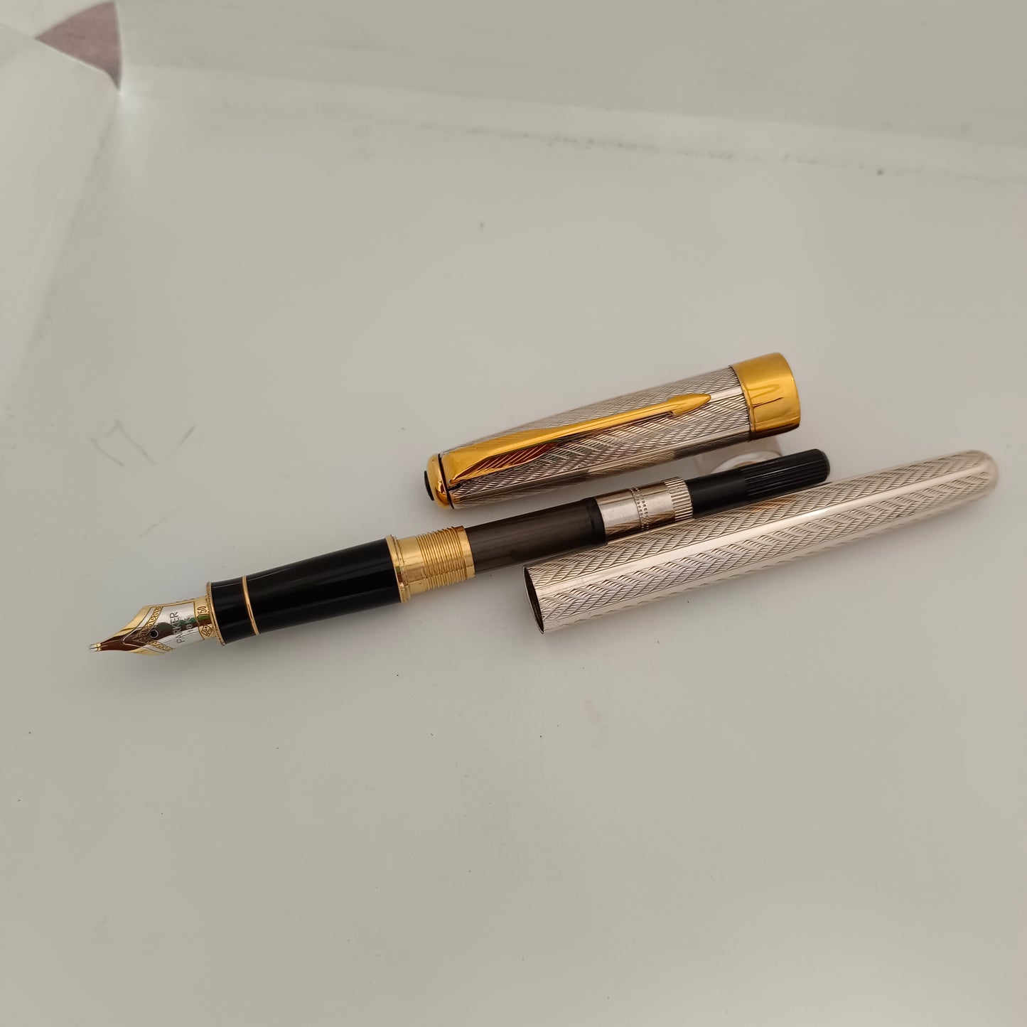 Parker Sonnet Fougere Sterling Silver Fountain Pen