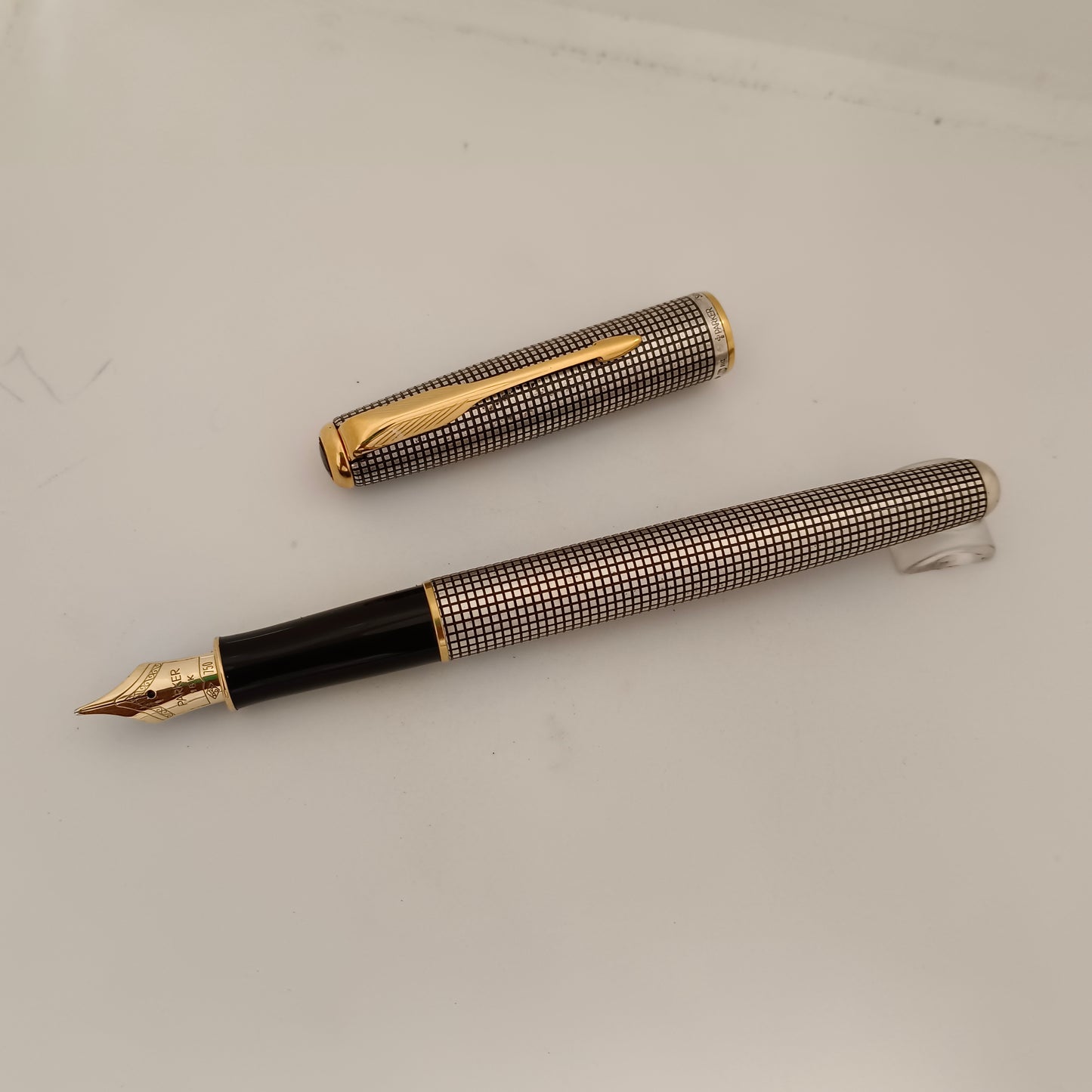 Parker Sonnet II Cisele Sterling Silver Fountain Pen - Medium Nib