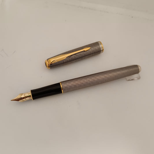 Parker Sonnet II Cisele Sterling Silver Fountain Pen - Medium Nib