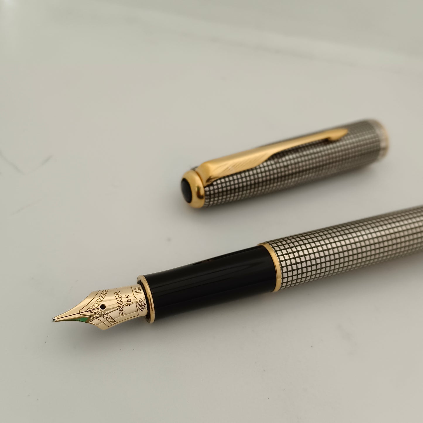 Parker Sonnet II Cisele Sterling Silver Fountain Pen - Medium Nib