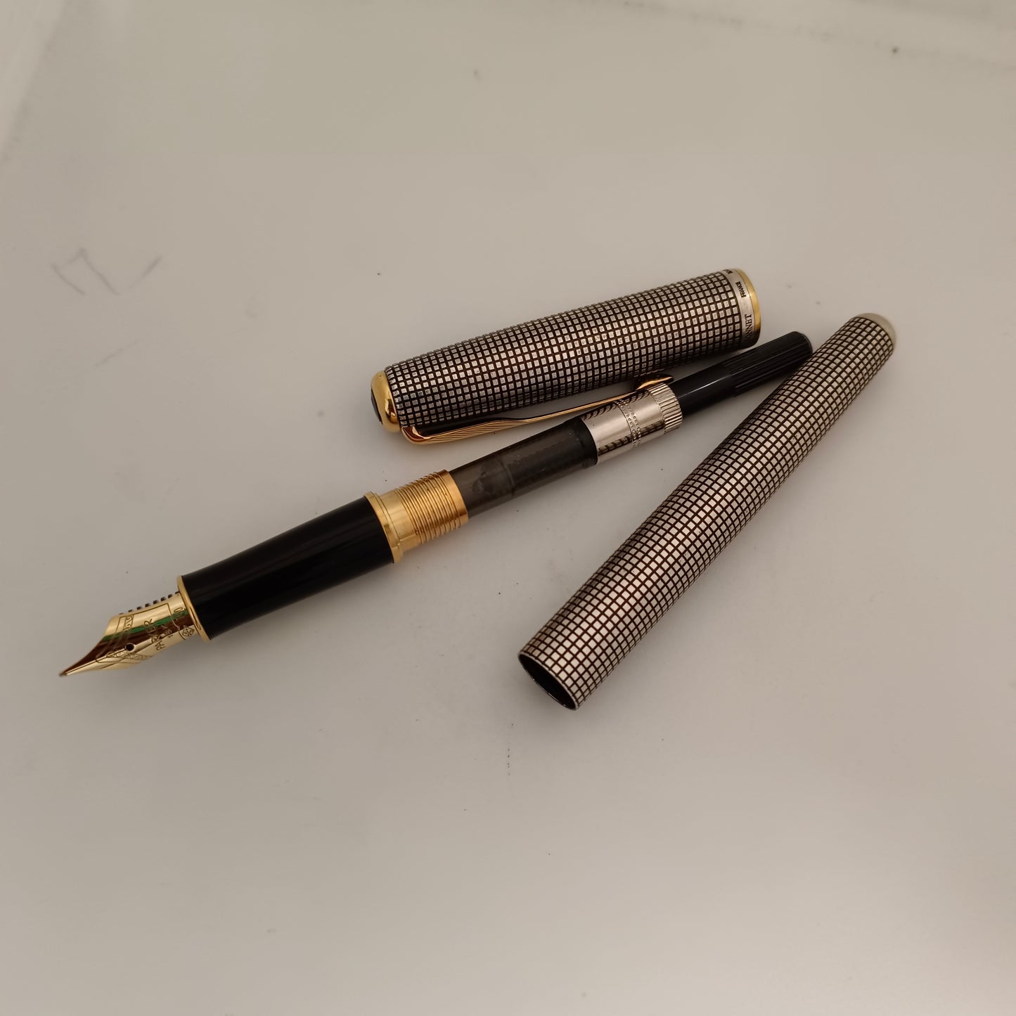 Parker Sonnet II Cisele Sterling Silver Fountain Pen - Medium Nib