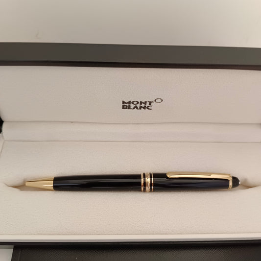 Montblanc Meisterstuck Classique Ballpoint Pen - Black With Gold Trims