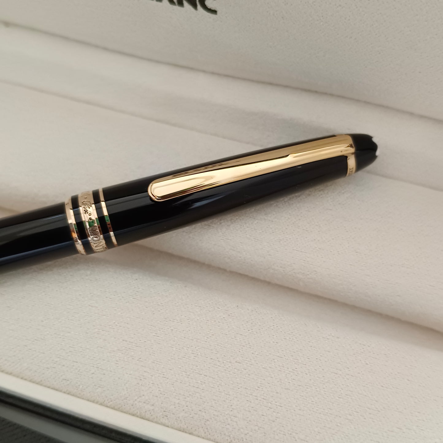 Montblanc Meisterstuck Classique Ballpoint Pen - Black With Gold Trims