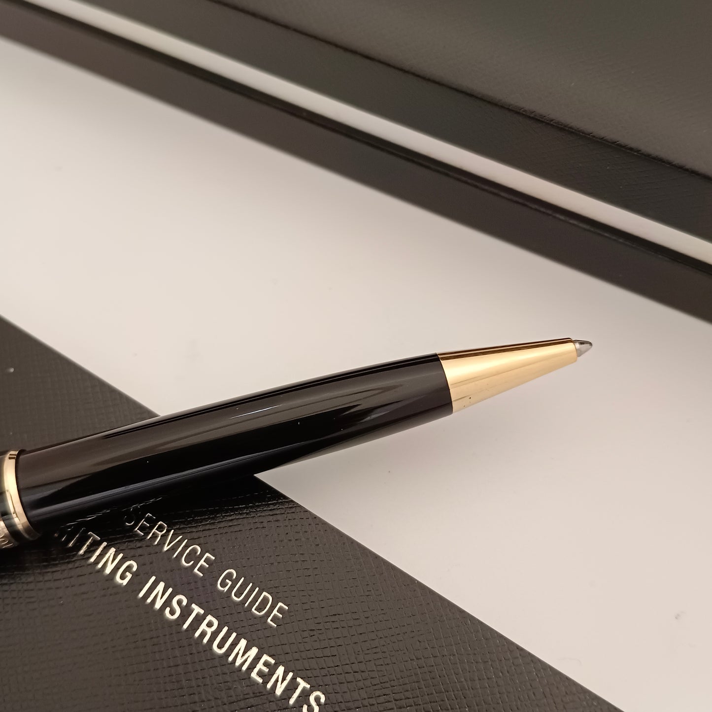 Montblanc Meisterstuck Classique Ballpoint Pen - Black With Gold Trims