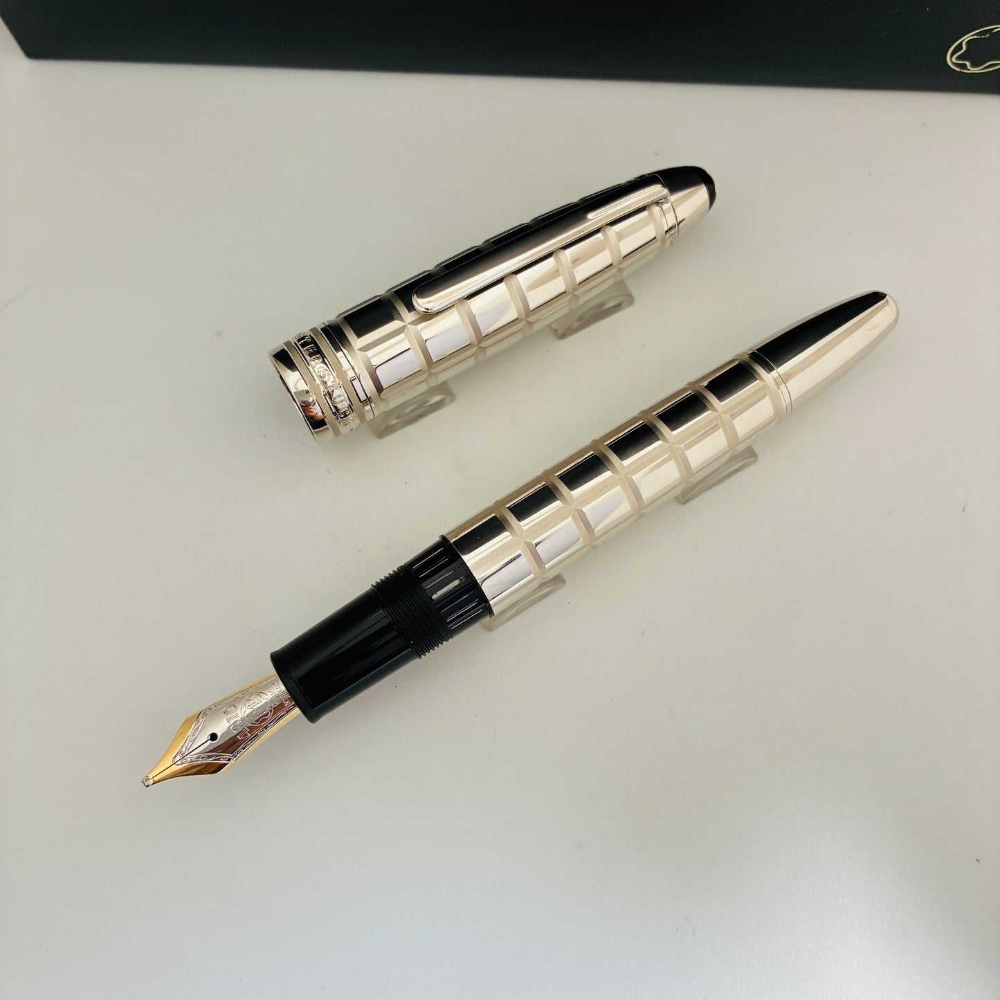 Montblanc Meisterstück Solitaire Platinum Plated Facet Legrand Fountain pen