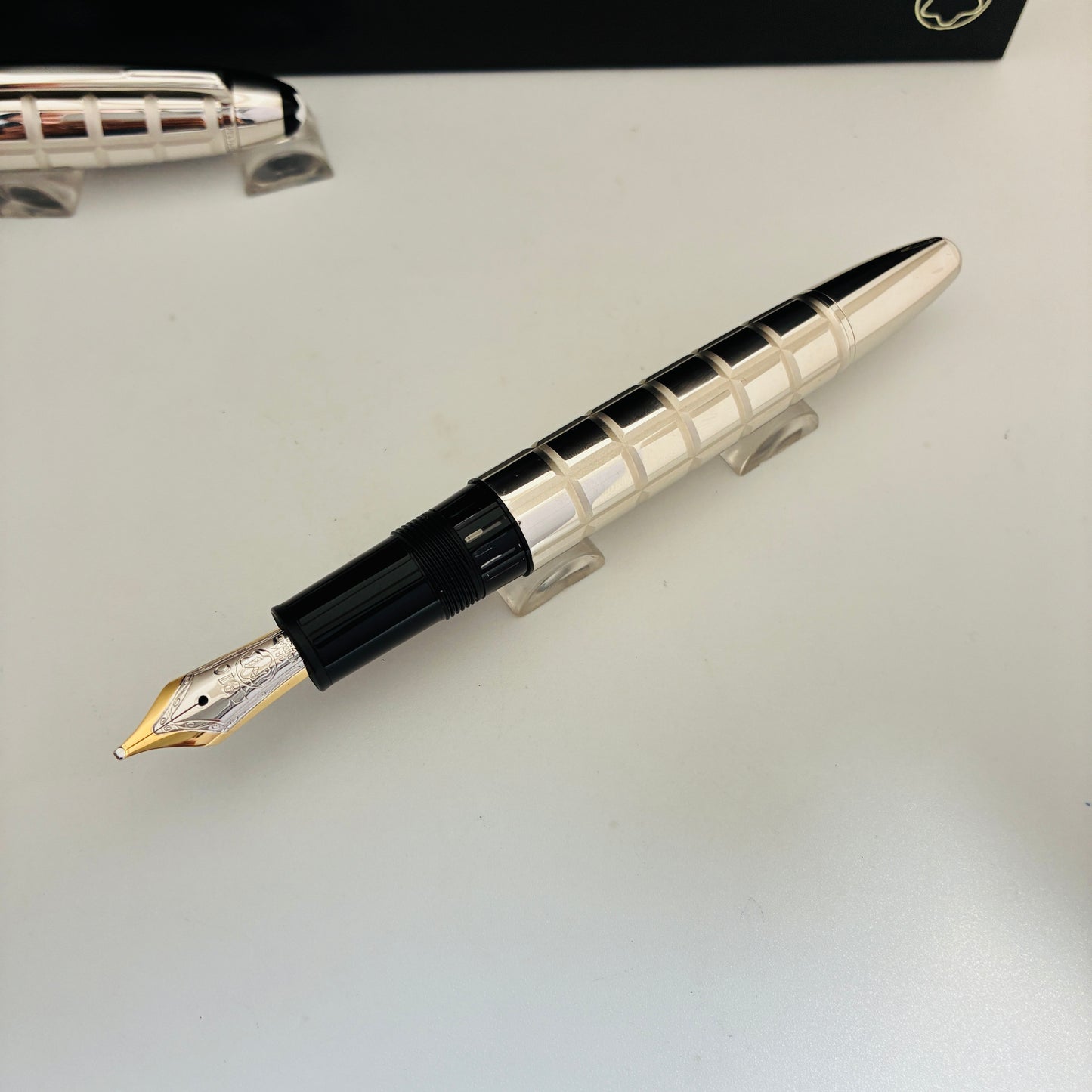 Montblanc Meisterstück Solitaire Platinum Plated Facet Legrand Fountain pen