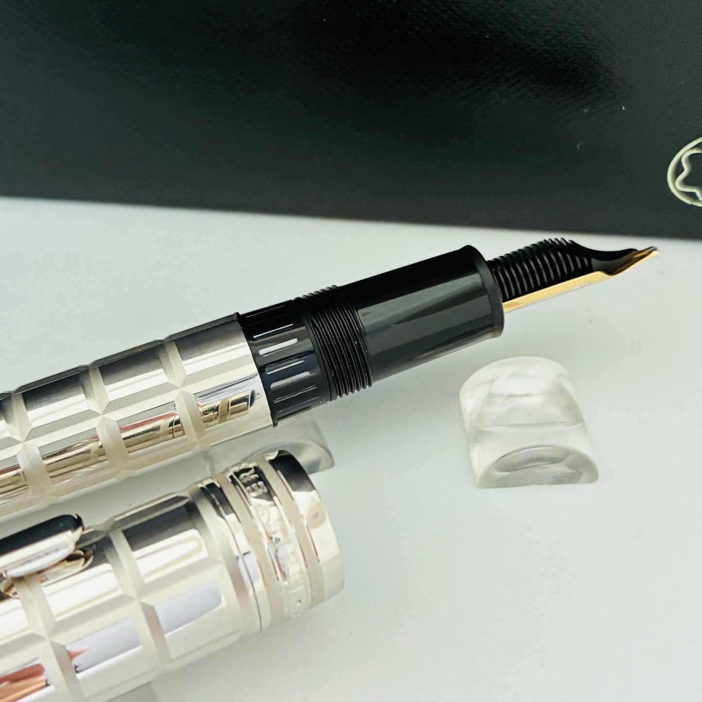 Montblanc Meisterstück Solitaire Platinum Plated Facet Legrand Fountain pen