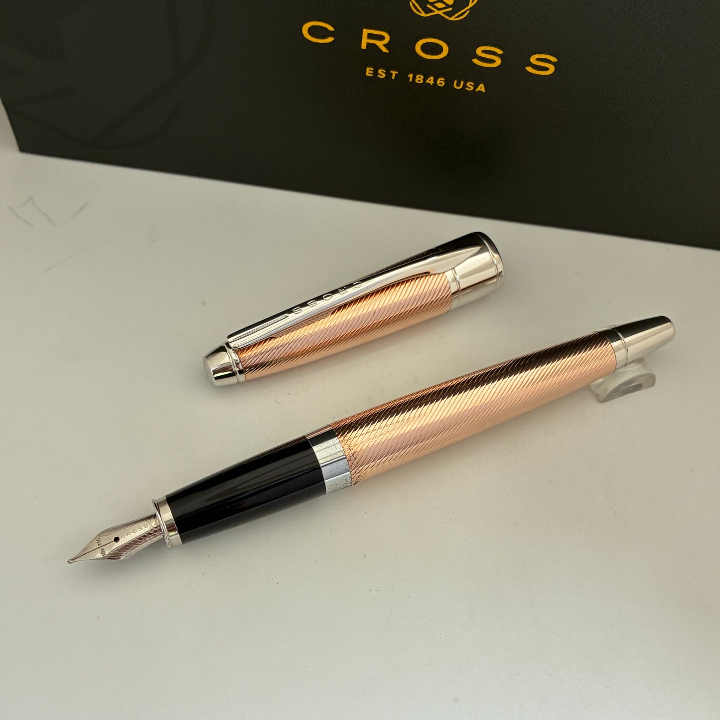 Cross Apogee Sterling Silver Rose Gold Fountain Pen
