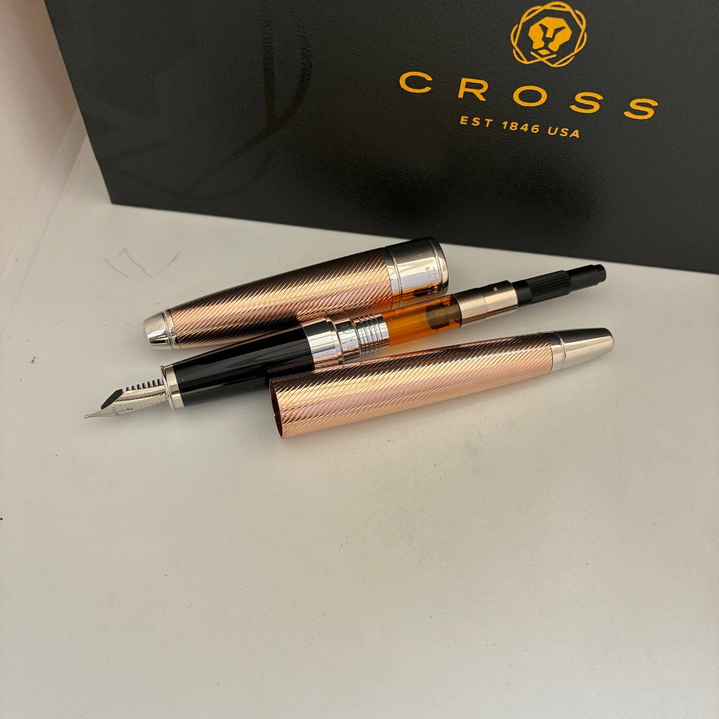Cross Apogee Sterling Silver Rose Gold Fountain Pen