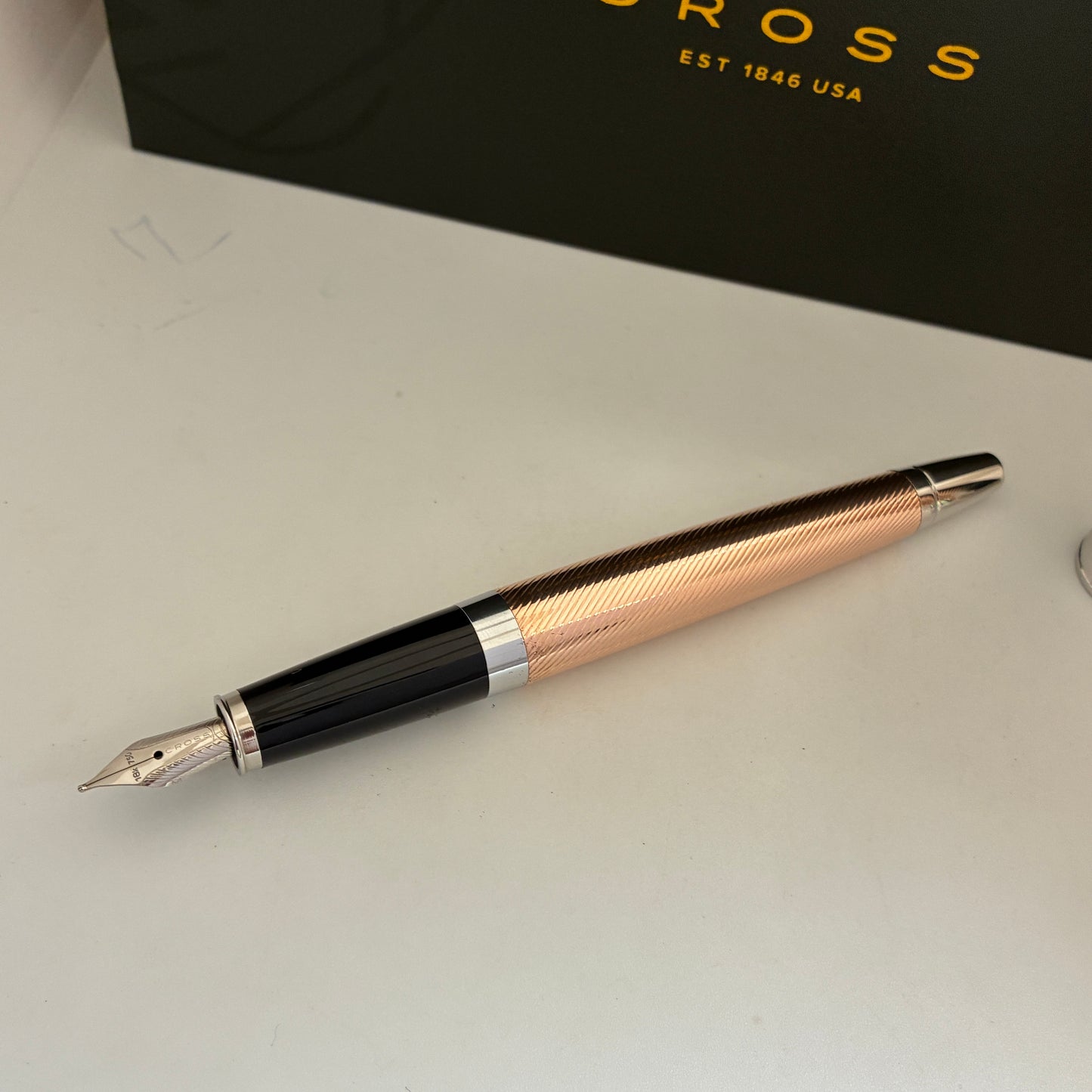 Cross Apogee Sterling Silver Rose Gold Fountain Pen